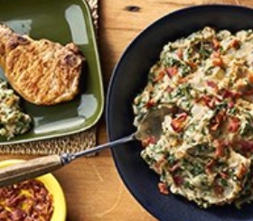 Kale & Bacon Mashed Potatoes