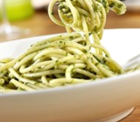 Spaghetti with Basil Pesto Sauce