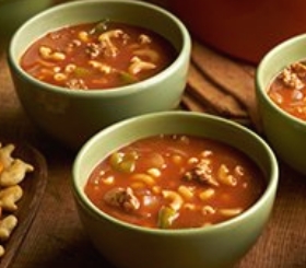 Mac & Beef Soup