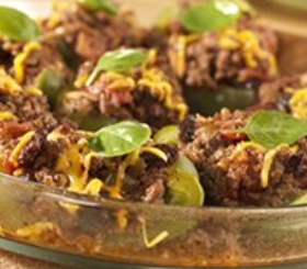 Picadillo Stuffed Pepper Casserole