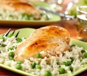 Chicken with Savory Herbed Rice