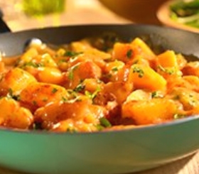 Cheesy Picante Potatoes