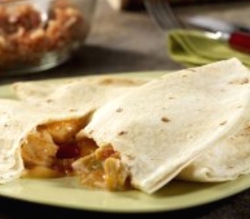Creamy Picante Chicken Quesadillas