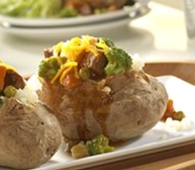 Beef-Topped Potatoes