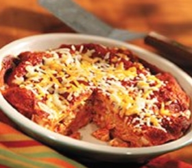 Chicken & Tortilla Enchilada Bake