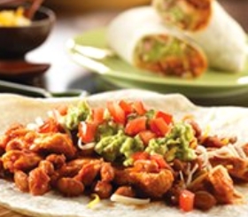 South of the Border Chicken & Bean Burritos