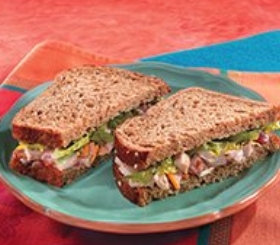 Salsa Chicken Olé Sandwiches