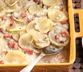 Easy Scalloped Potatoes and Ham