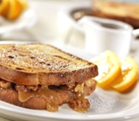 Stuffed Pecan Pie Swirl French Toast