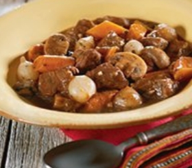 Slow Cooker Beef & Mushroom Stew