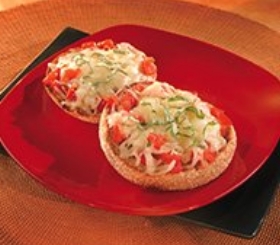 Tomato & Pepper-Topped Mini Pizzas