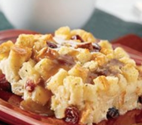Cranberry Apple Bread Pudding