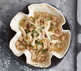 Spicy Verde Chicken & Bean Chili