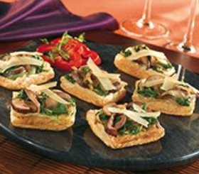 Wild Mushroom & Baby Arugula Bruschetta