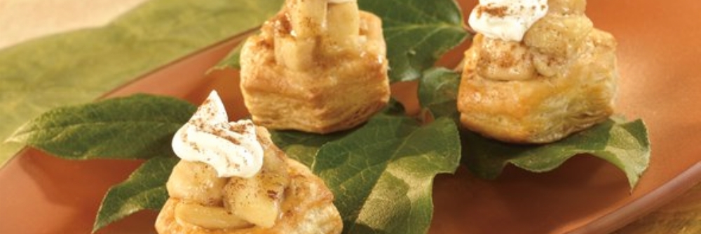 Petite Bananas Foster Pastry Cups
