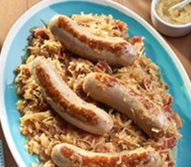 Beer and Kraut Brats