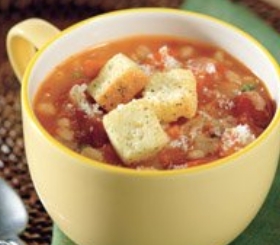 Slow Cooked Savory Barley & Tomato Soup
