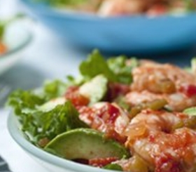 Salsa Shrimp & Avocado Salad