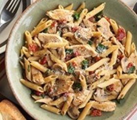 Italian Herb Chicken with Penne Pasta